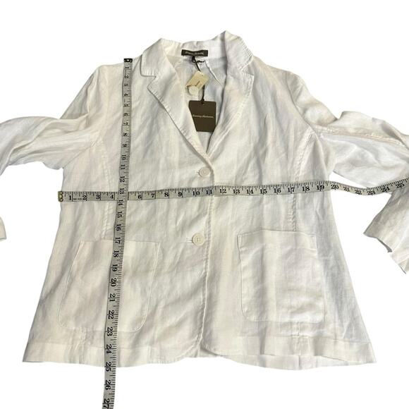 NEW Tommy Bahama Two Palms White Linen Women's Blazer Size Large - Picture 5 of 8